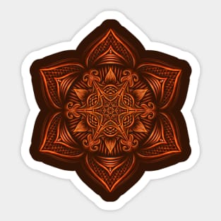 Mandala Copper Sticker